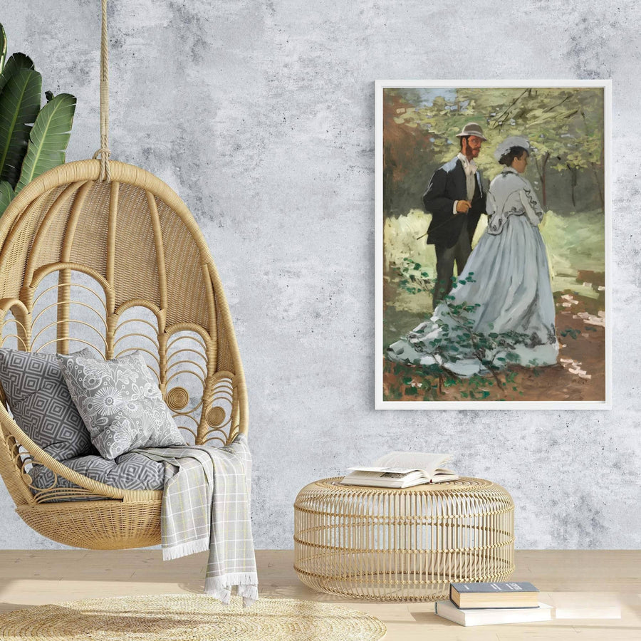 Bringing a touch of classical grace to architectural interiors, this harmonious exhibition piece in the form of a Bazille And Camille 1865 poster turns historic French countryside views into fine art. Offered by MapYourDreams, you can personalize your layout using unframed paper art print styles, elegant framed setups, or textured gallery canvas wraps.
