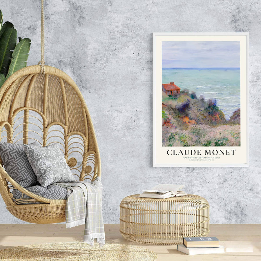 Bringing a touch of classical grace to architectural interiors, this harmonious exhibition piece in the form of a Cabin Of The Customs Watch 1882 poster turns historic French coastal views into fine art. Offered by MapYourDreams, you can personalize your layout using unframed paper art print styles, elegant framed setups, or textured gallery canvas wraps.
