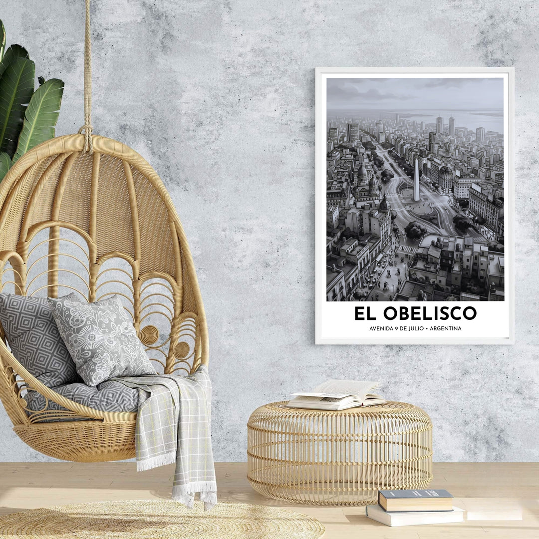 High-contrast architectural print bringing timeless metropolitan charm and Argentine history into living rooms. An exclusive from MapYourDreams, you can select your preferred style from borderless paper prints, custom wooden framing, or gallery canvas wraps.