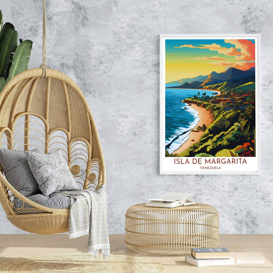 High-quality coastal print bringing tropical sunshine, ocean waves, and beachside serenity into home interiors. An exclusive from MapYourDreams, you can select your preferred style from borderless paper prints, custom wooden framing, or gallery canvas wraps.