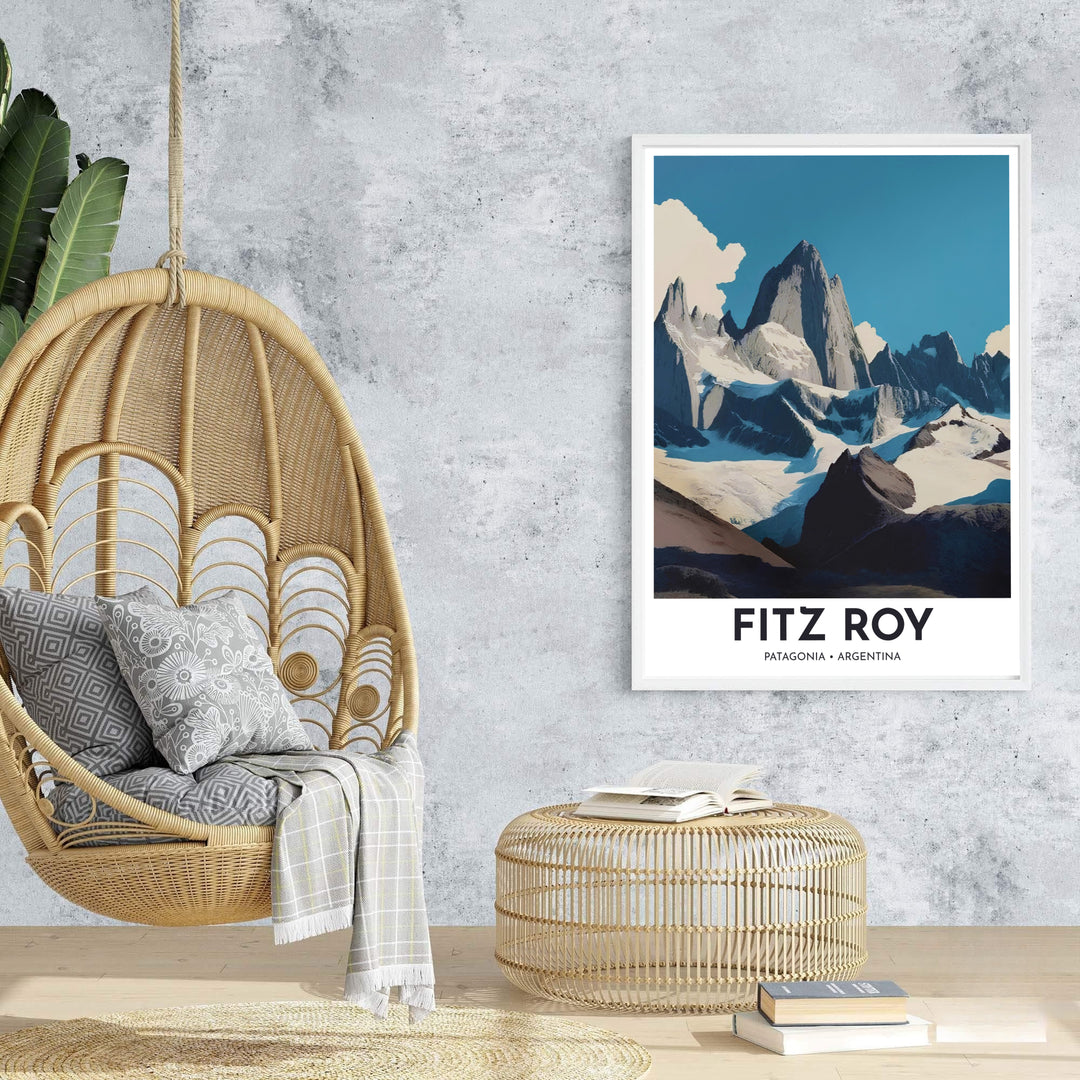 High-quality alpine landscape print bringing cool mountain air, outdoor serenity, and modern art style into home interiors. An exclusive from MapYourDreams, you can select your preferred style from borderless paper prints, custom wooden framing, or gallery canvas wraps.