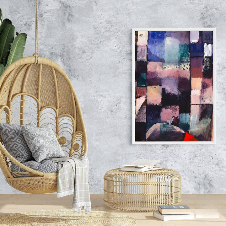 This enchanting artwork capturing the luminous color palette of About A Motif From Hammamet 1914 embodies Paul Klee&