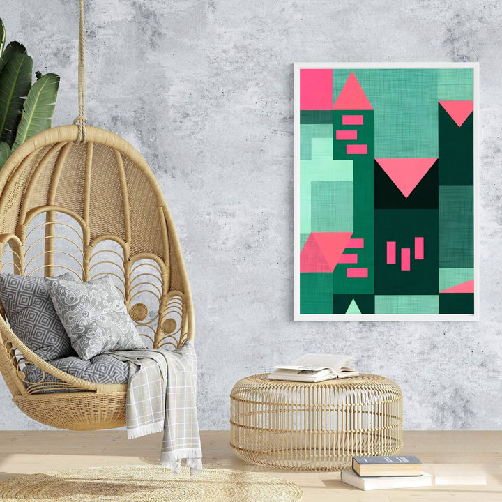 Bringing a touch of avant-garde grace to architectural interiors, this harmonious Paul Klee Emerald Architecture Art Print wall decor turns structural city studies into high-end wall art. Offered by MapYourDreams, this artwork is available in flexible options including unframed paper, custom wooden frames, and gallery canvas wraps.
