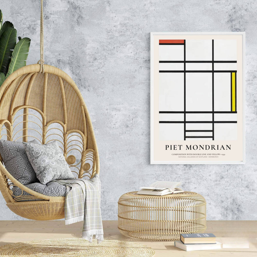 This enchanting 1932 geometric artwork captures the artist&