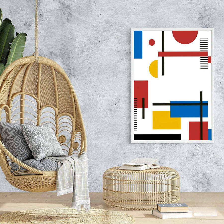 Bringing the sophisticated atmosphere of European galleries straight to your walls, this Piet Mondrian painting exemplifies the foundational genius of modern abstraction and Bauhaus design. MapYourDreams provides this Piet Mondrian art piece in flexible presentation styles, featuring classic unframed paper, bespoke frame selections, and gallery-wrapped canvas options.