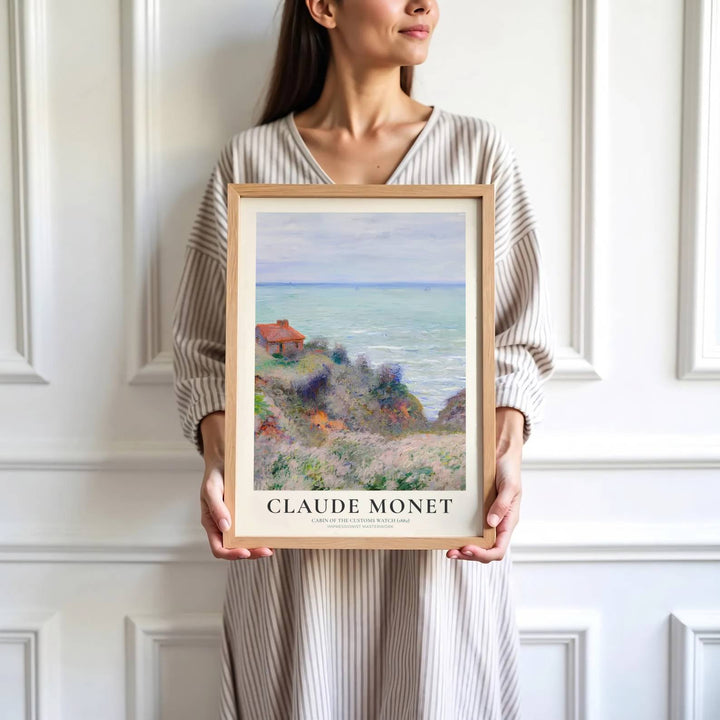 Highlighting gentle watercolor brushstrokes and a deeply calming maritime palette from 19th-century France, this historic Cabin Of The Customs Watch 1882 wall art adds instant sophistication. MapYourDreams accommodates diverse styling preferences with flexible choices, including unframed paper prints, custom framed finishes, and premium gallery canvas wraps.