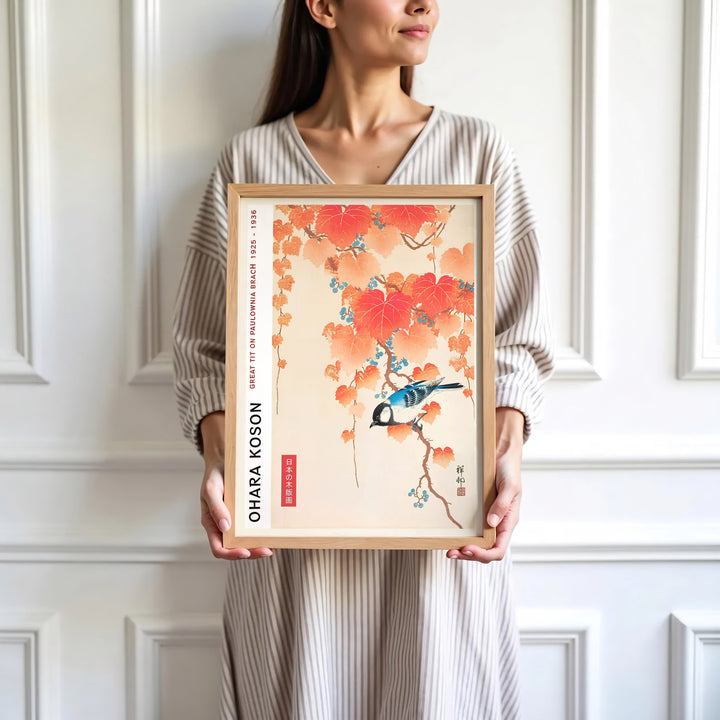 High-definition 1925 1936 Japanese Kacho-ga print of Ohara Koson songbird artwork by artist Ohara Koson referencing Tokyo art gallery exhibits. Order custom framed, unframed, and canvas print options at MapYourDreams.