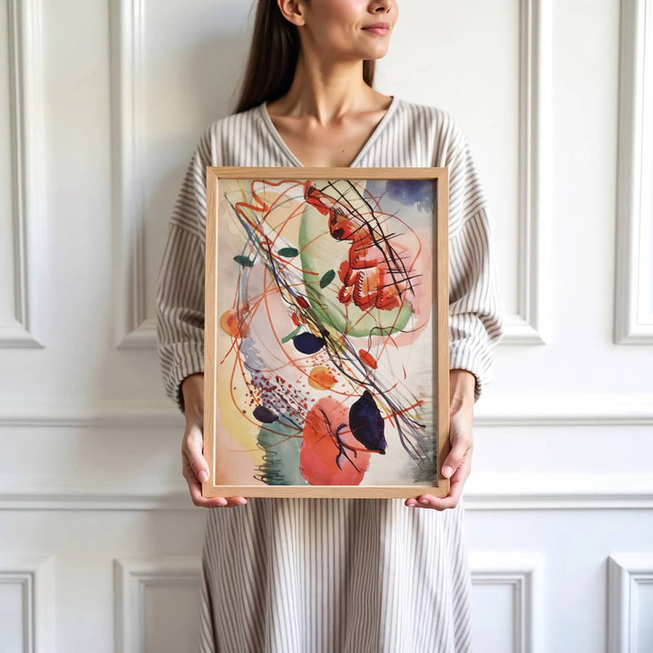 Reflecting the profound artistic genius of Wassily Kandinsky, this historic poster composition merges decorative appeal with evocative, emotionally charged abstraction. MapYourDreams invites you to display this piece in your preferred style, offering flexible options such as unframed paper prints, custom wooden frames, and gallery canvas wraps.