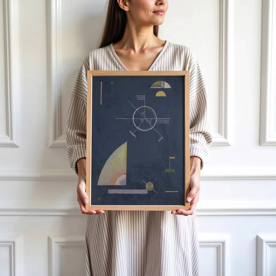 Reflecting the profound artistic maturity of Wassily Kandinsky, this historic Dull Gray poster composition merges decorative appeal with evocative, rhythm-driven symbolism. MapYourDreams invites you to display this wall art piece in your preferred style, offering flexible options such as unframed paper prints, custom wooden frames, and gallery canvas wraps.