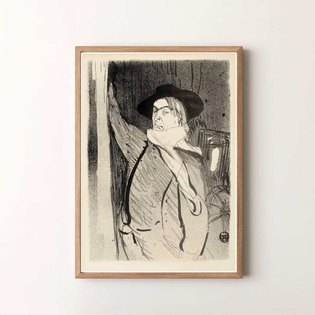 High-definition French fine art print capturing Henri de Toulouse-Lautrec Aristide Bruant 1893 in Montmartre Paris France. Order custom framed, unframed, and canvas print options at MapYourDreams.