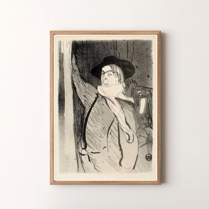 High-definition French fine art print capturing Henri de Toulouse-Lautrec Aristide Bruant 1893 in Montmartre Paris France. Order custom framed, unframed, and canvas print options at MapYourDreams.