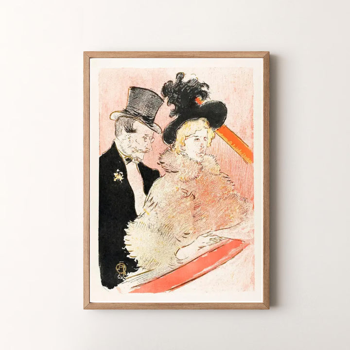 High-definition fine art reproduction of At The Concert (1896), Henri de Toulouse-Lautrec set in a grand performance venue in Paris, France. Order custom framed wall art, unframed poster prints, and stretched gallery canvas options directly at MapYourDreams for your home.