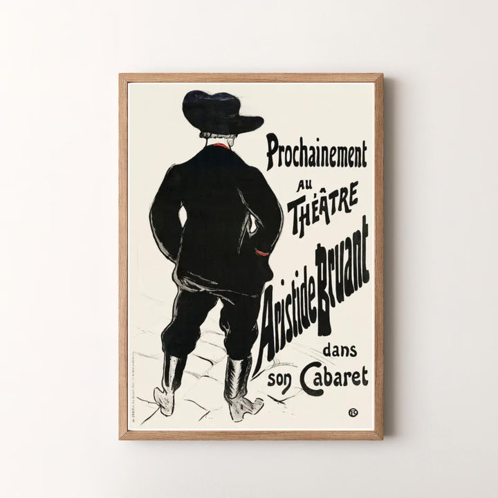 High-definition fine art reproduction of Bruant Au Mirliton (1894), Henri de Toulouse-Lautrec made for Le Mirliton in Montmartre, Paris, France. Order custom framed wall art, unframed poster prints, and stretched gallery canvas options directly at MapYourDreams for display.