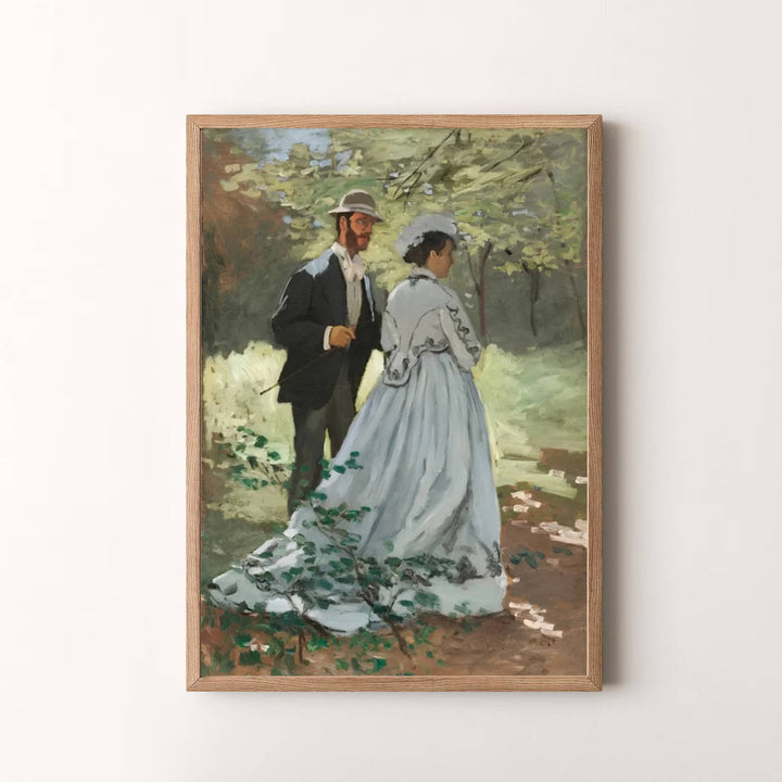 Summing up the brilliant intersection of outdoor light observation and artistic mastery as featured in European art collections, this timeless Bazille And Camille 1865 art print enriches modern spaces. Available via MapYourDreams, complete your gallery wall using unframed paper posters, tailored framed options, or dimensional gallery canvas wraps.