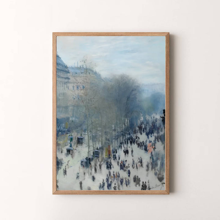 Summing up the brilliant intersection of outdoor light observation and artistic mastery as featured in European art collections, this timeless Boulevard Des Capucines 1873 art print enriches modern spaces. Available via MapYourDreams, complete your gallery wall using unframed paper posters, tailored framed options, or dimensional gallery canvas wraps.