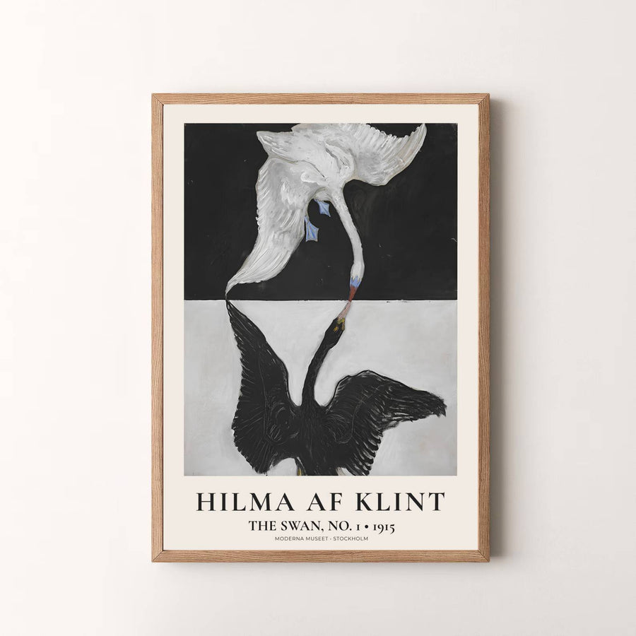 Summing up the brilliant intersection of spiritual observation and lyrical abstraction as featured at the Moderna Museet, this timeless The Swan No 1 1915 art print by Hilma af Klint enriches rooms. Offered by MapYourDreams, this artwork is available in flexible options including unframed paper, custom wooden frames, and gallery canvas wraps.