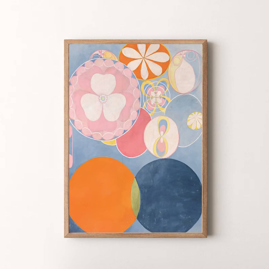 Summing up the brilliant intersection of spiritual observation and lyrical abstraction as featured in Stockholm galleries, this timeless The Ten Largest No 3 Youth 1907 art print by Hilma af Klint enriches rooms. Offered by MapYourDreams, this artwork is available in flexible options including unframed paper, custom wooden frames, and gallery canvas wraps.