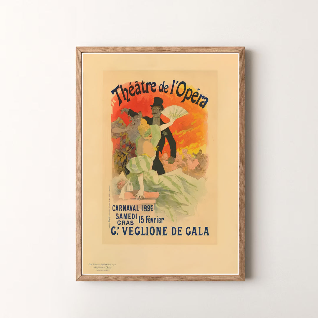 Elegant Belle Époque poster print Théâtre de l&