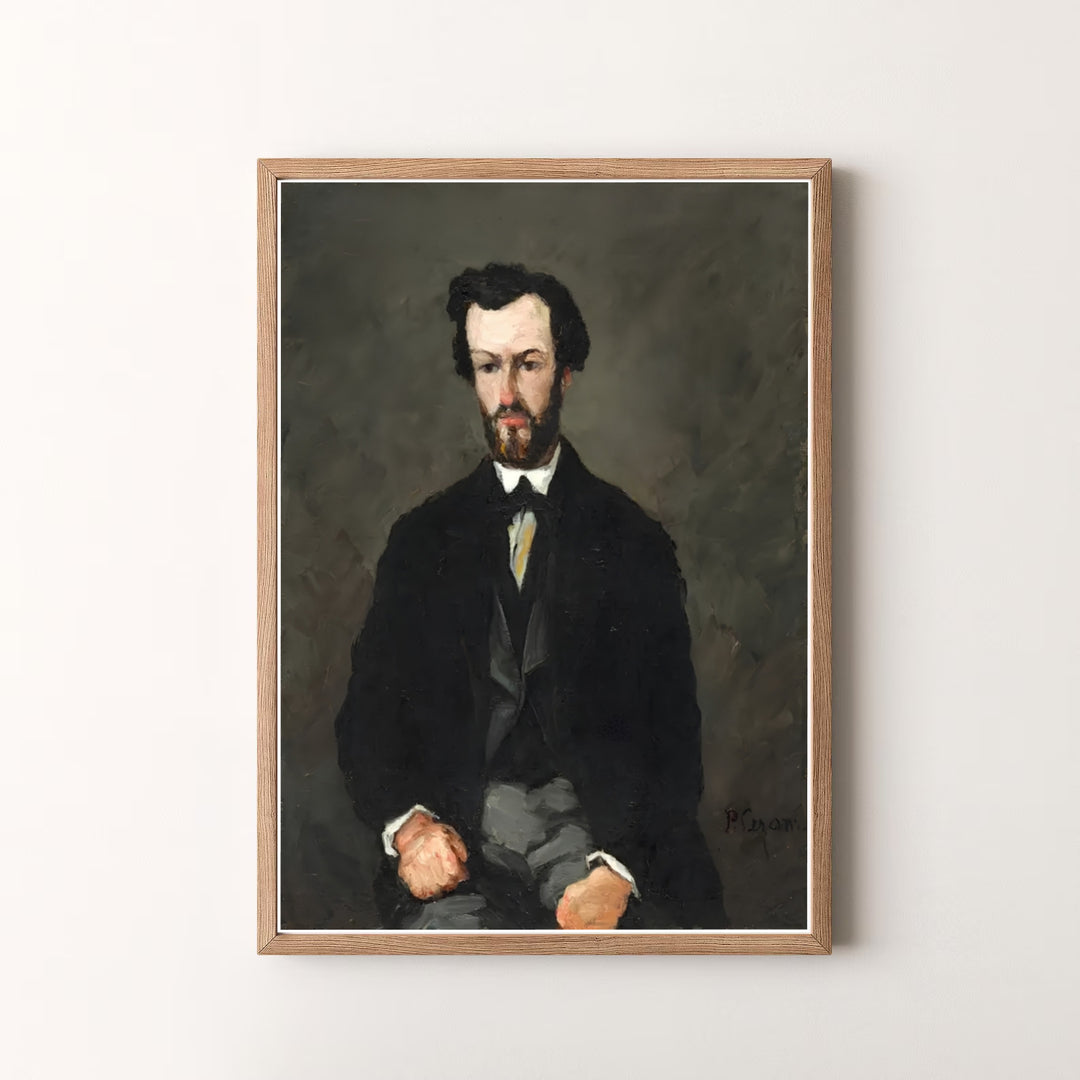 Decorative art history print of Paul Cezanne Antony Valabregue 1866 capturing a classic French figure setup in Aix-en-Provence France. MapYourDreams offers versatile framed prints, unframed paper wall decor, and gallery canvas print choices for passionate art buyers.