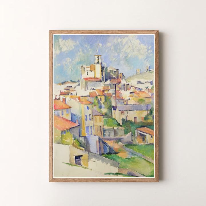 Decorative art history print of Paul Cezanne Gardanne 1885 capturing a scenic hilltop town in Gardanne France. MapYourDreams offers versatile framed prints, unframed paper wall decor, and gallery canvas print choices for passionate home art buyers.