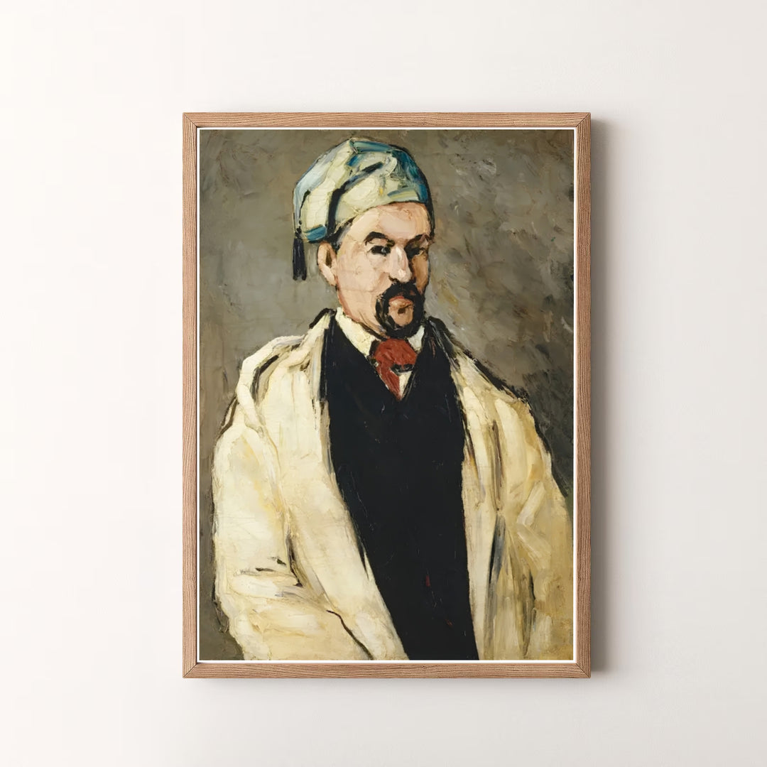 Decorative art history print of Paul Cezanne The Artists Uncle Dominique 1866 capturing an early masterwork in Aix-en-Provence France. MapYourDreams offers versatile framed prints, unframed paper wall decor, and gallery canvas print choices for passionate home art buyers.