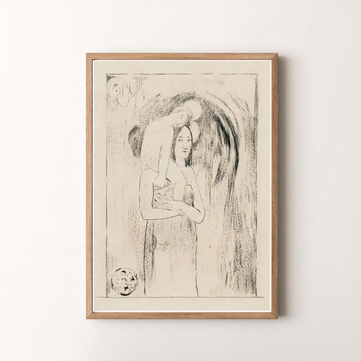 Decorative fine art print of Paul Gauguin Hail Mary Ia Orana Maria 1895 capturing authentic 19th-century Tahitian graphics in Tahiti, French Polynesia. MapYourDreams offers versatile framed prints, unframed paper wall decor, and gallery canvas print choices for passionate art lovers.