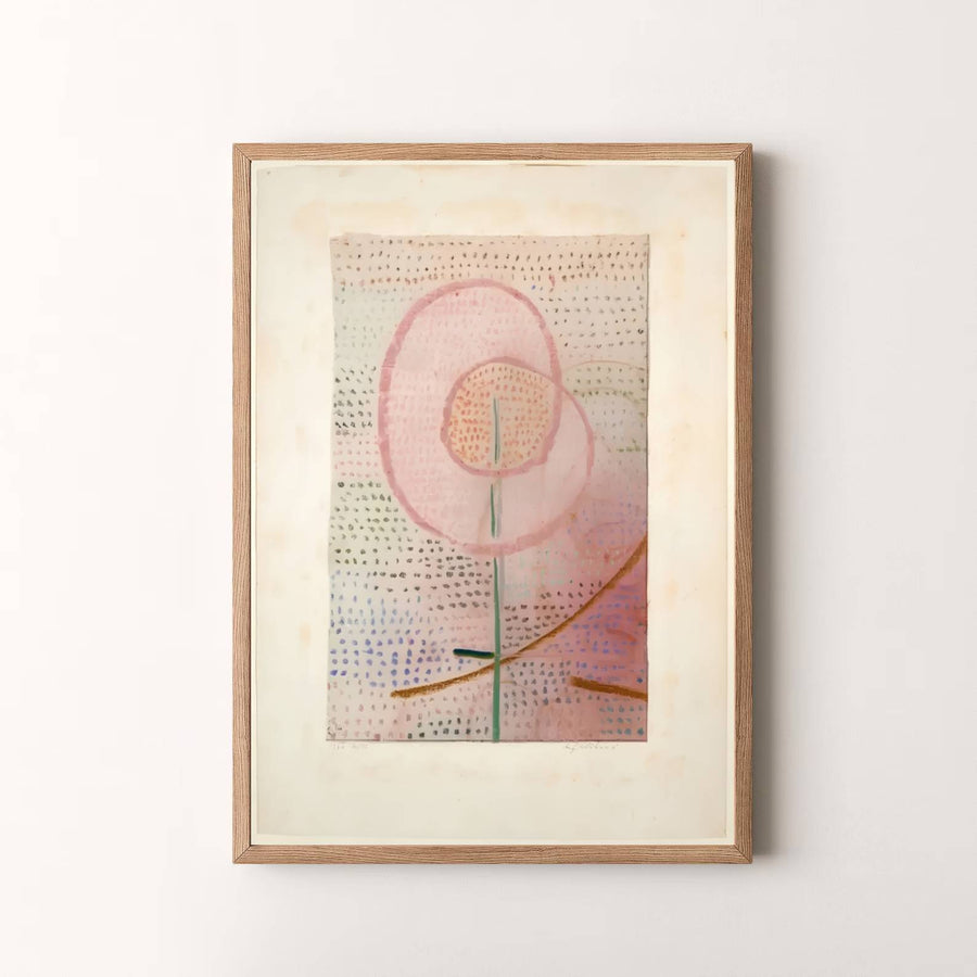 Summing up the brilliant intersection of natural observation and lyrical abstraction, this timeless Paul Klee Blossoming (Blühend) 1934 poster enriches your living space with enduring cultural heritage. Offered by MapYourDreams, this artwork is available in flexible options including unframed paper, custom wooden frames, and gallery canvas wraps.