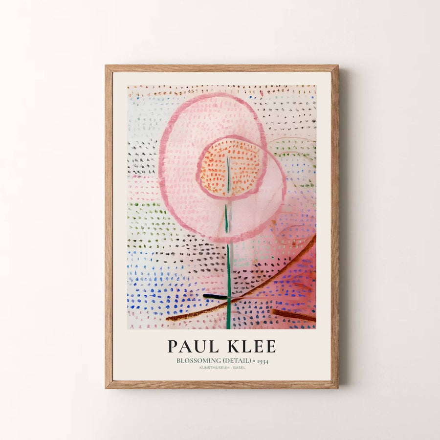 Summing up the brilliant intersection of natural observation and lyrical abstraction as featured in the Kunstmuseum Basel, this timeless Paul Klee Blossoming Detail (Blühend) 1934 poster enriches your living space with enduring cultural heritage. Offered by MapYourDreams, this artwork is available in flexible options including unframed paper, custom wooden frames, and gallery canvas wraps.