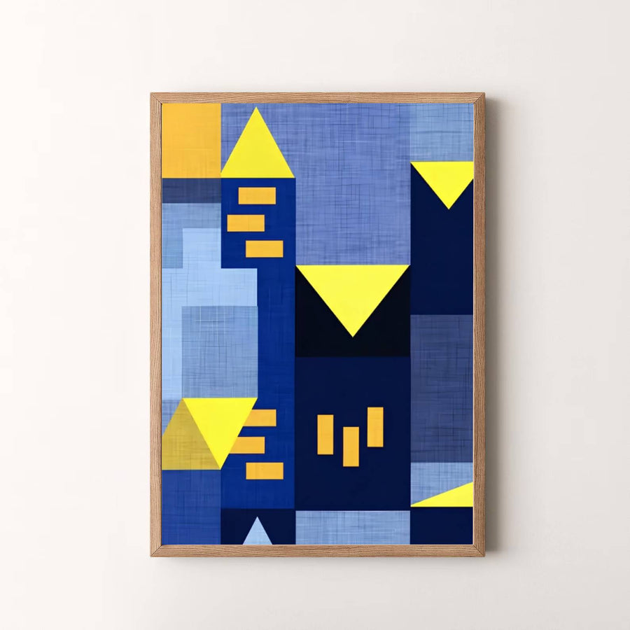 Summing up the brilliant intersection of architectural observation and lyrical abstraction from the Bauhaus era, this timeless Paul Klee Blue Night (Blaue Nacht) art print enriches living spaces. Offered by MapYourDreams, this artwork is available in flexible options including unframed paper, custom wooden frames, and gallery canvas wraps.