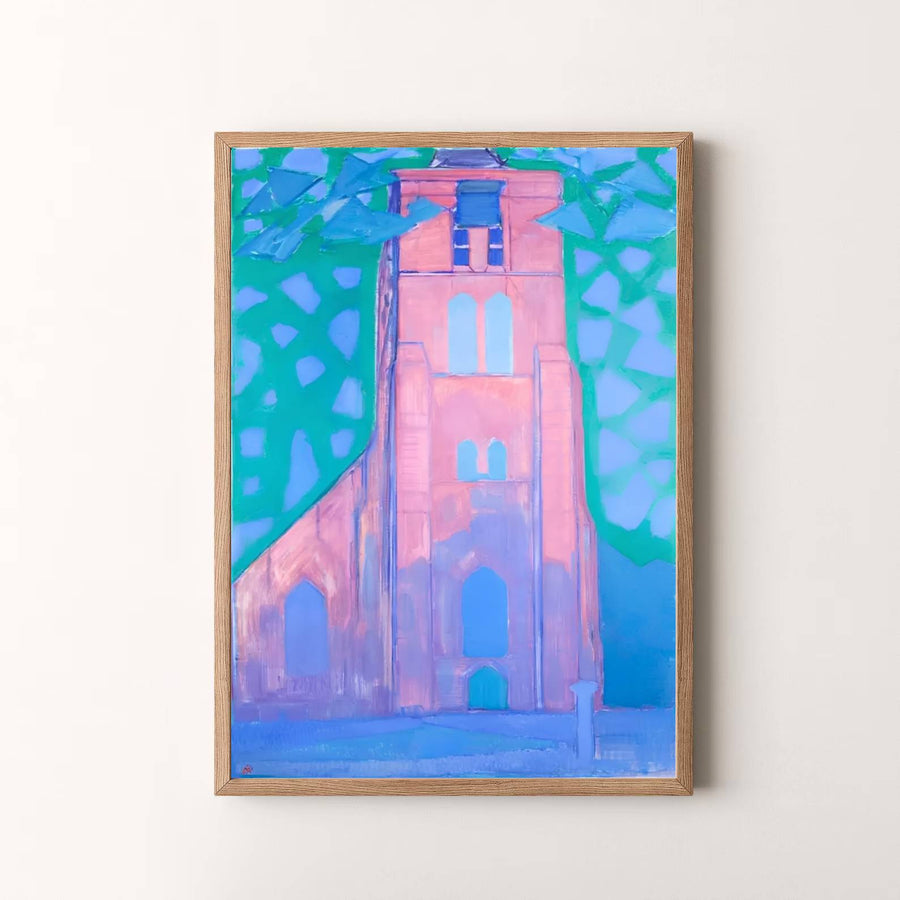 Masterfully balancing vibrant architectural massing with luminous coastal hues, this Piet Mondrian Church Tower At Domburg fine art print is a timeless celebration of art history. MapYourDreams delivers this exquisite wall decor in adaptable formats, allowing you to choose between unframed prints, custom frames, and gallery-quality canvas wraps.