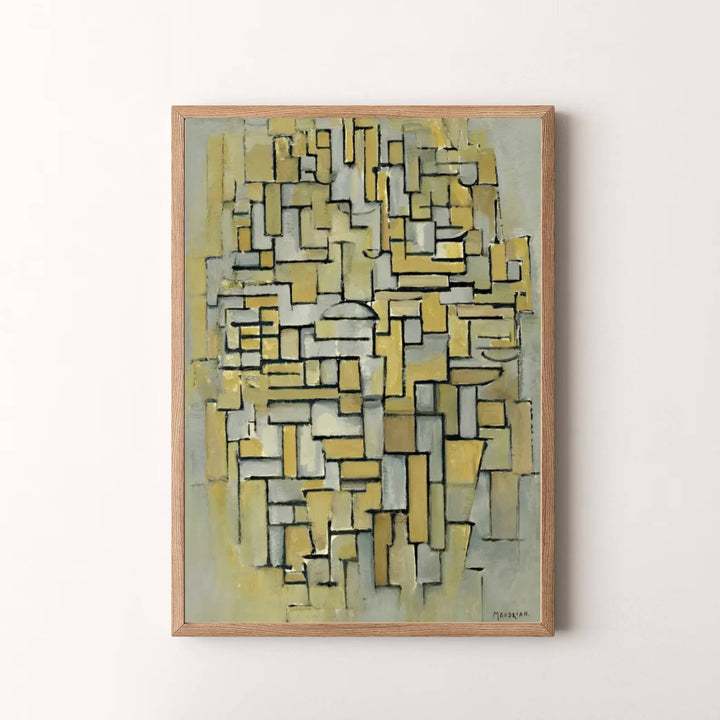 Masterfully balancing earthy brown and gray rectangles within a rigorous analytical lattice, this 1913 Piet Mondrian fine art print is a timeless celebration of art history. MapYourDreams delivers this exquisite wall decor in adaptable formats, allowing you to choose between unframed prints, custom frames, and gallery-quality canvas wraps.