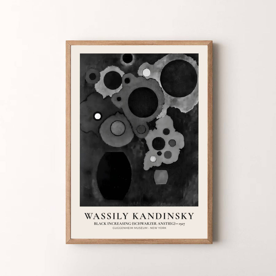 Masterfully balancing precise circular vectors with a pristine museum-style border, Wassily Kandinsky&